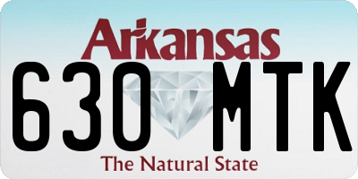 AR license plate 630MTK