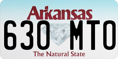AR license plate 630MTO