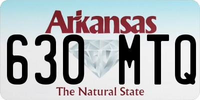 AR license plate 630MTQ