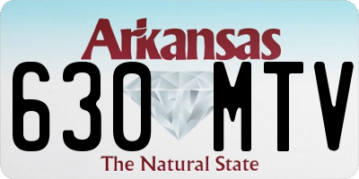AR license plate 630MTV