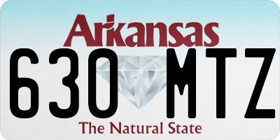 AR license plate 630MTZ