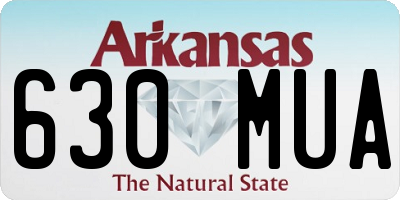 AR license plate 630MUA