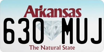 AR license plate 630MUJ