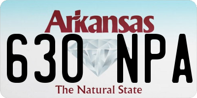 AR license plate 630NPA