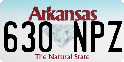 AR license plate 630NPZ