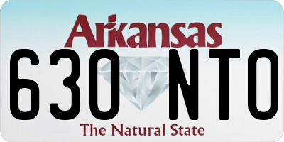 AR license plate 630NTO