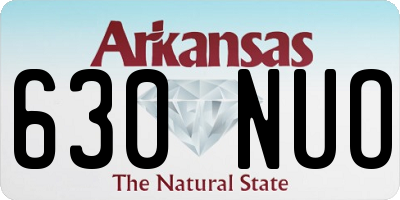 AR license plate 630NUO