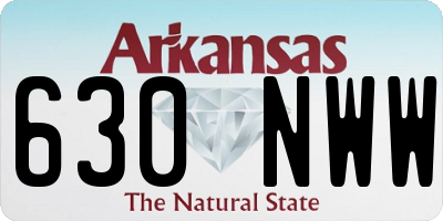 AR license plate 630NWW