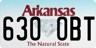 AR license plate 630OBT