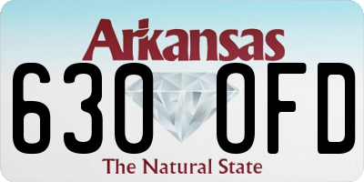 AR license plate 630OFD