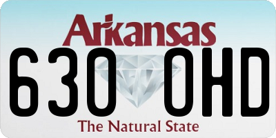 AR license plate 630OHD