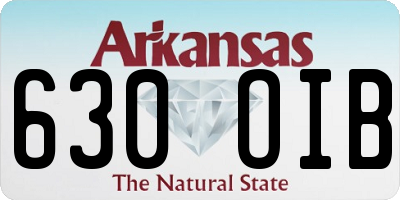 AR license plate 630OIB