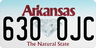 AR license plate 630OJC