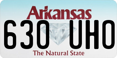AR license plate 630UHO