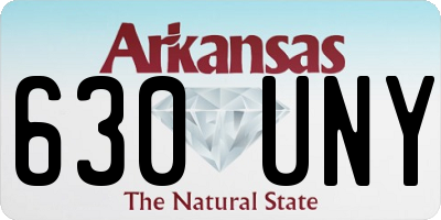 AR license plate 630UNY