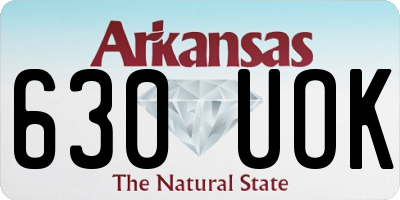 AR license plate 630UOK