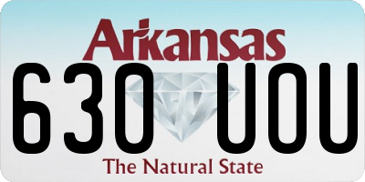 AR license plate 630UOU
