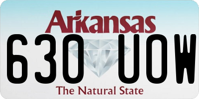 AR license plate 630UOW