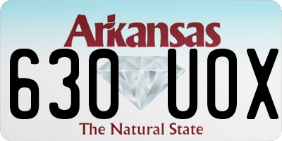 AR license plate 630UOX