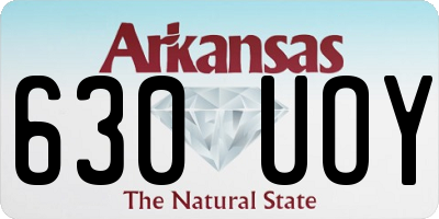 AR license plate 630UOY
