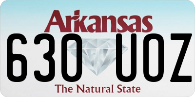 AR license plate 630UOZ