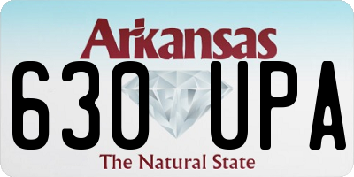 AR license plate 630UPA