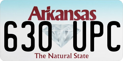 AR license plate 630UPC