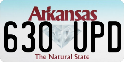 AR license plate 630UPD