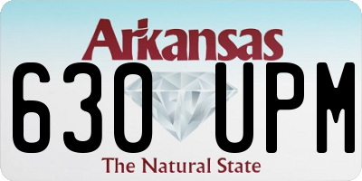 AR license plate 630UPM