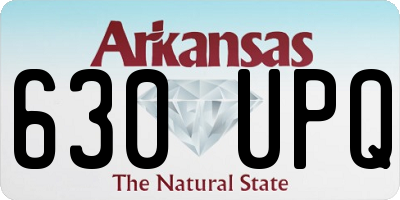 AR license plate 630UPQ