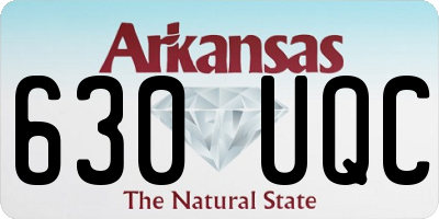 AR license plate 630UQC