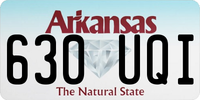 AR license plate 630UQI