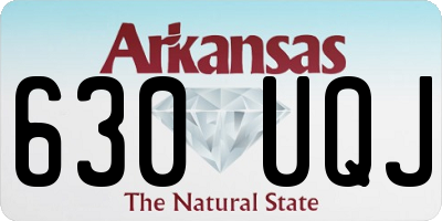 AR license plate 630UQJ