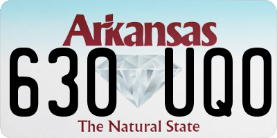 AR license plate 630UQO