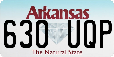 AR license plate 630UQP