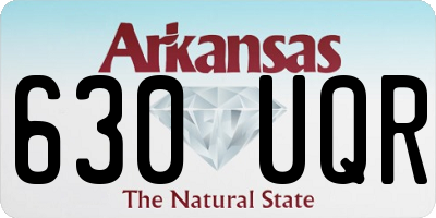 AR license plate 630UQR