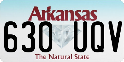 AR license plate 630UQV