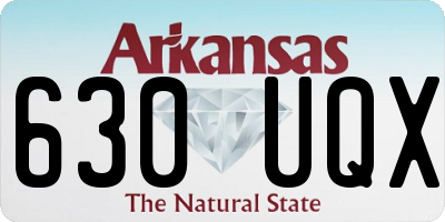 AR license plate 630UQX