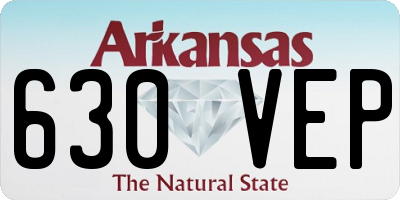 AR license plate 630VEP
