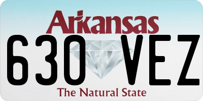 AR license plate 630VEZ