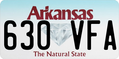 AR license plate 630VFA