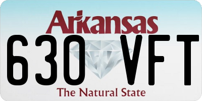 AR license plate 630VFT