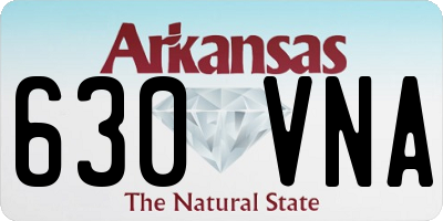 AR license plate 630VNA