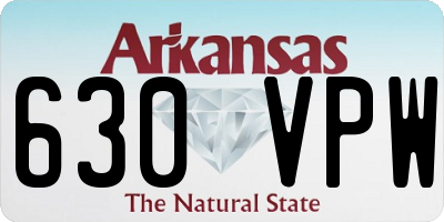 AR license plate 630VPW