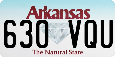 AR license plate 630VQU