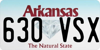 AR license plate 630VSX