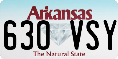 AR license plate 630VSY