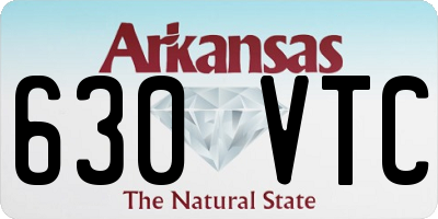AR license plate 630VTC