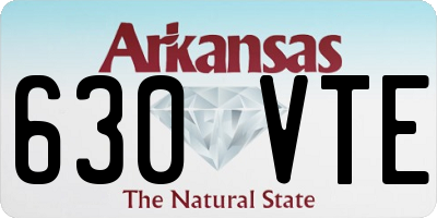 AR license plate 630VTE