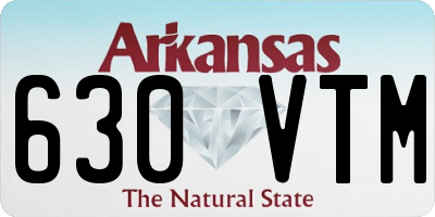 AR license plate 630VTM